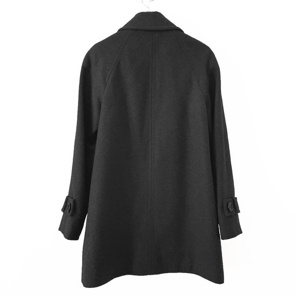 London Fog Wool Walking Coat, Dark Gray Heather, 0P PXS - Picture 5 of 10